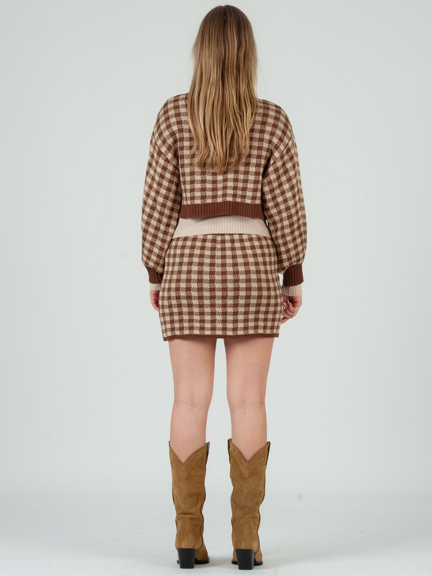 Women’s Gingham Cardigan