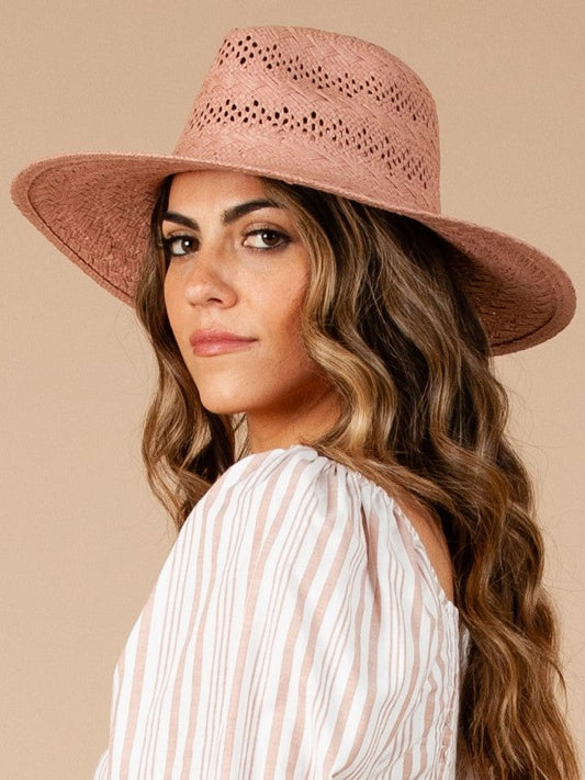 VENTURA PAPER FEDORA-MAUVE