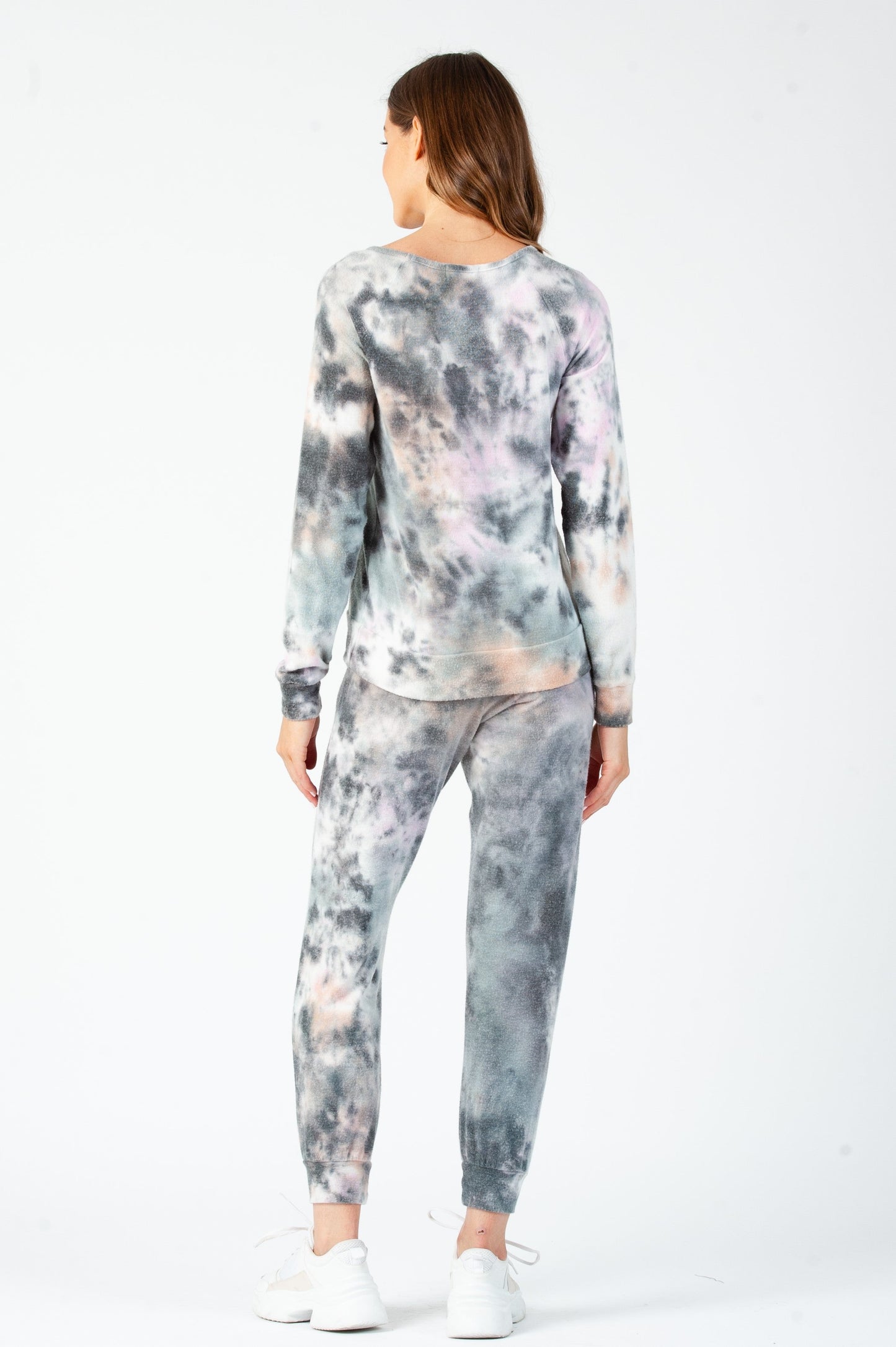 Women’s Tie Dye Raglan Long Sleeve Top