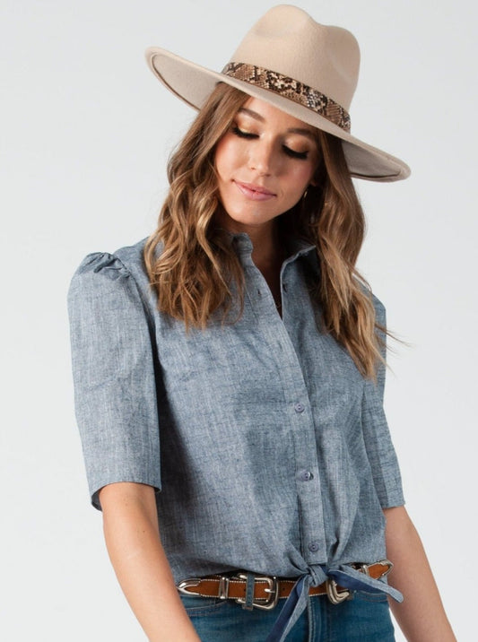 Women’s Linen Button Down Shirt