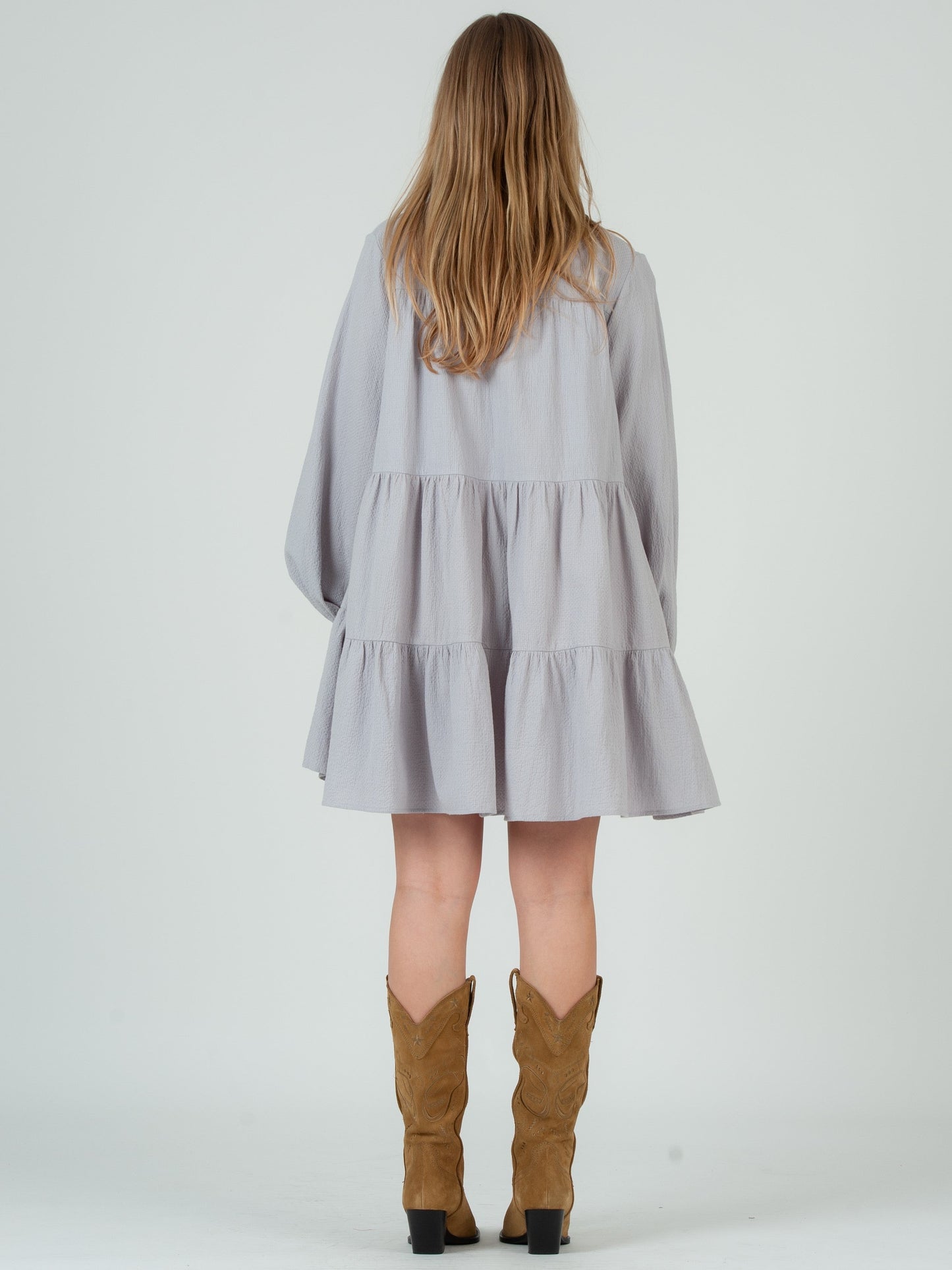 Women’s Cotton Tiered Shirt Dress