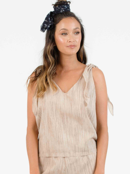 Women’s Cotton Linen V neck Tank Top