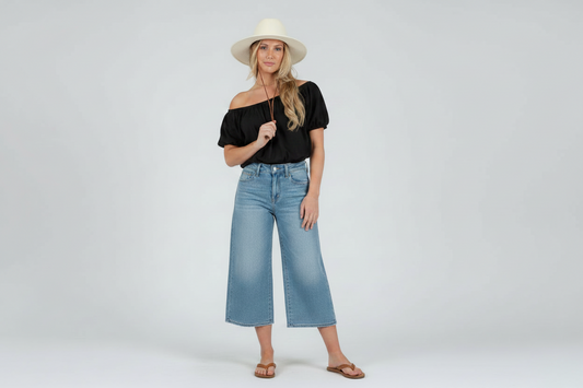 Women’s Poplin Peasant Top