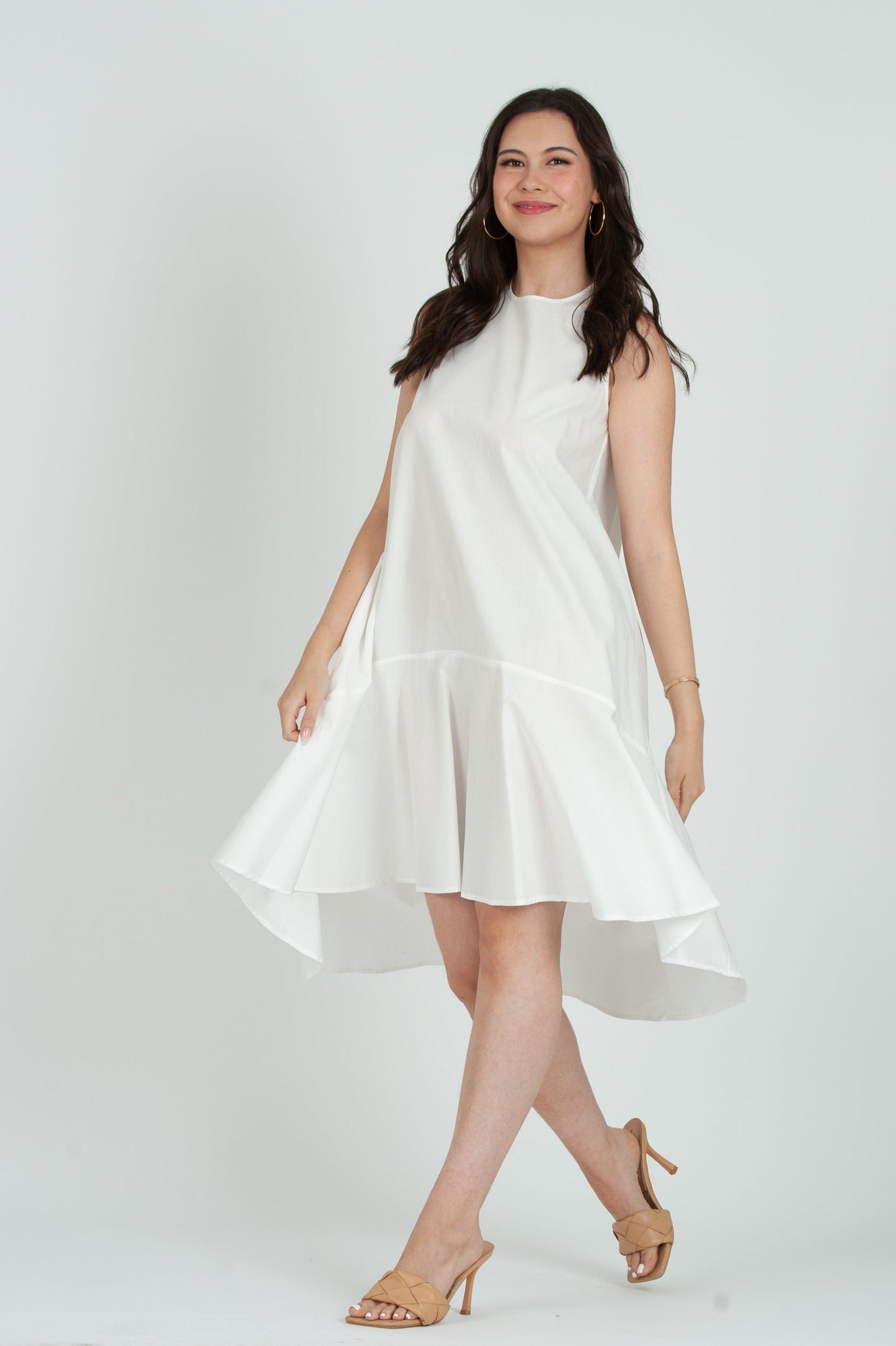 Women’s Poplin Hi Low Dress