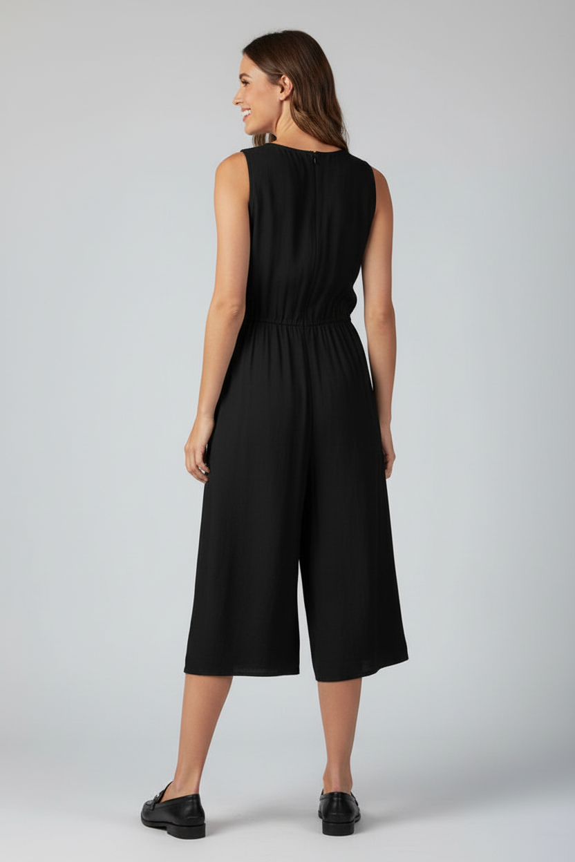 Women’s Washes Satin Crop Jumpsuit