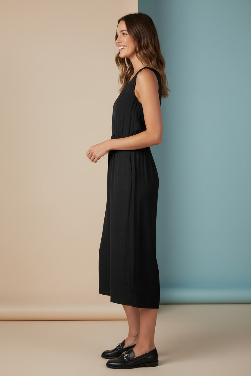 Women’s Washes Satin Crop Jumpsuit