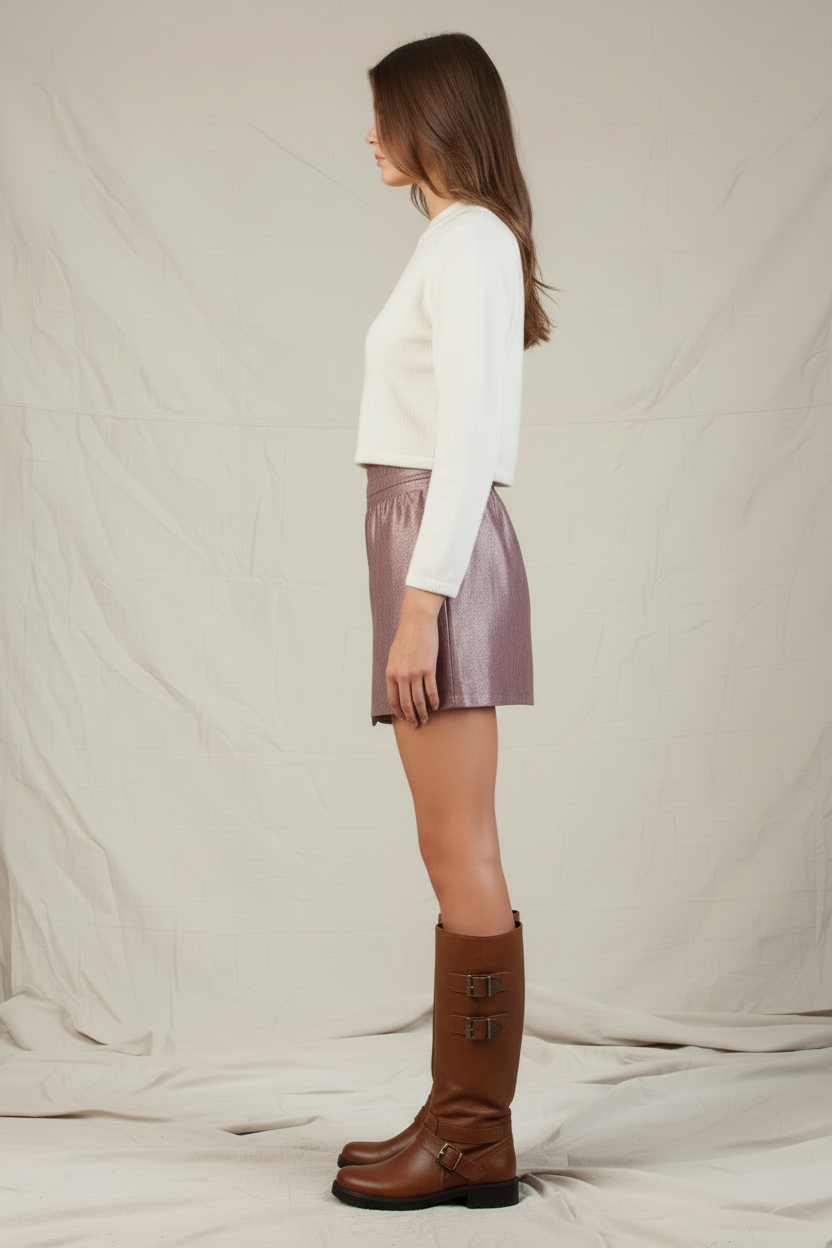 Women’s Metallic Mini Skirt