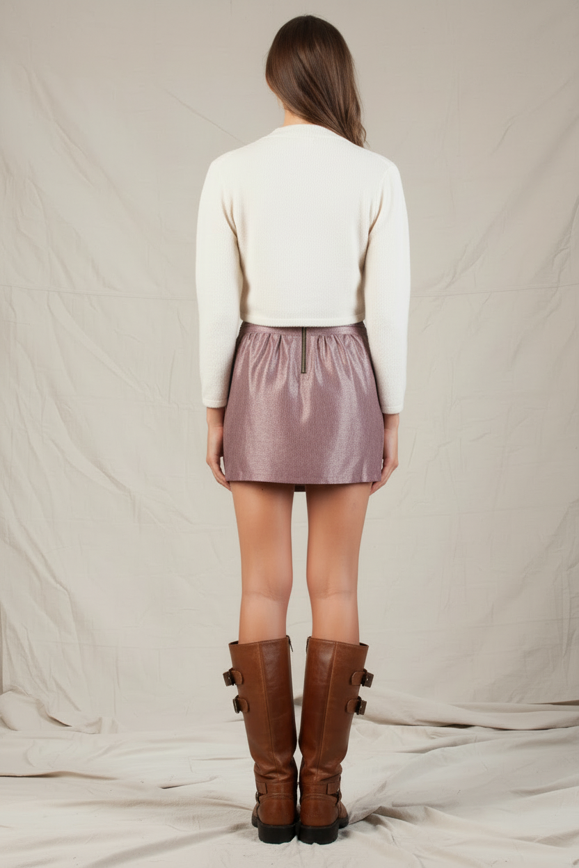 Women’s Metallic Mini Skirt