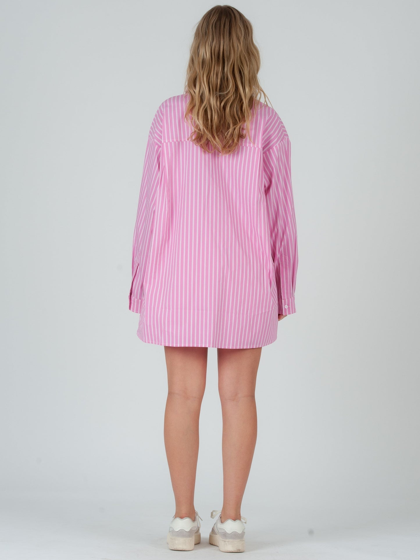 EVIE CLASSIC MENSWEAR BUTTON DOWN-PINK