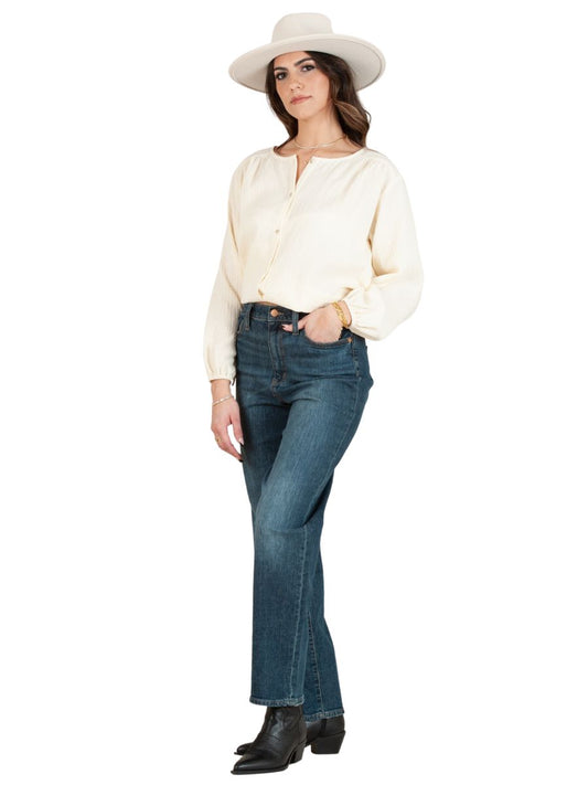 Women's Double Gauze Button Down Shirt