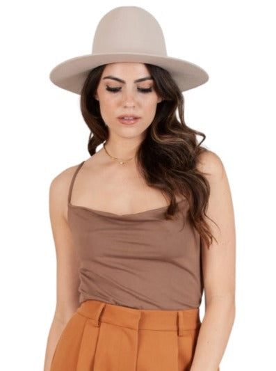 KELSIE DRAPE CAMI-ACORN