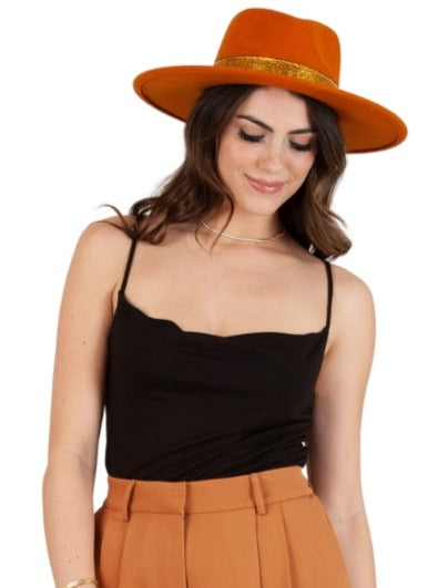 KELSIE DRAPE CAMI-BLACK