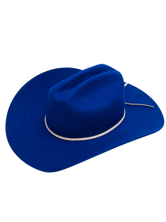 Women's Cattleman Rancher Wool Hat in Royal Blue